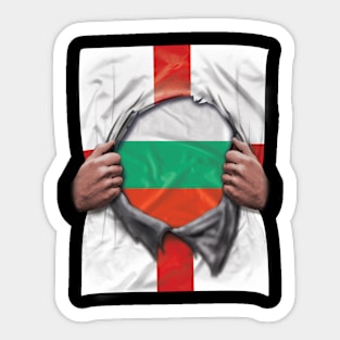 Bulgaria Flag English Flag Ripped - Gift for Bulgarian From Bulgaria Sticker